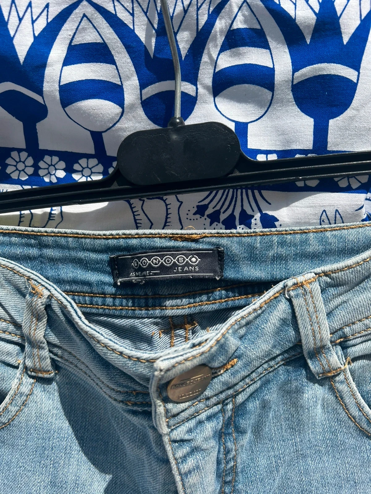 Short jeans azul claro 34/XS bonobo bom estado feminino algodão – photo 2
